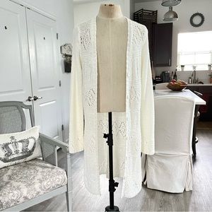Vertigo Paris Ivory Pointelle Cardigan